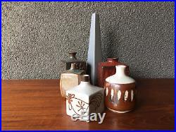 6 Ceramic Japanese Vase Japan Vintage Bowl MID Century Modern Ikabana Eames Era