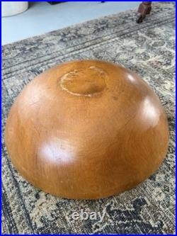 6 Primitive & Antique Turned Bowls