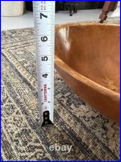 6 Primitive & Antique Turned Bowls