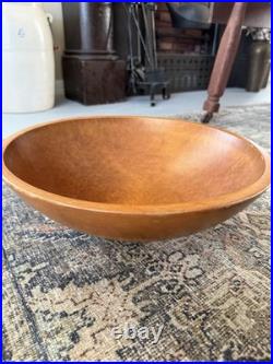 6 Primitive & Antique Turned Bowls