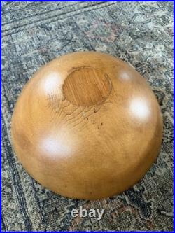 6 Primitive & Antique Turned Bowls