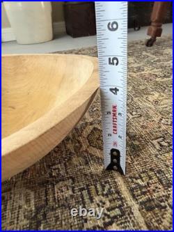 6 Primitive & Antique Turned Bowls