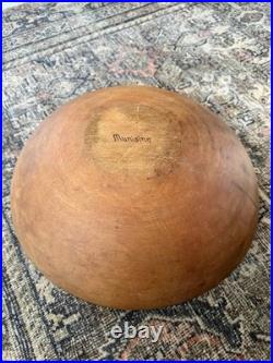 6 Primitive & Antique Turned Bowls