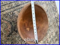 6 Primitive & Antique Turned Bowls
