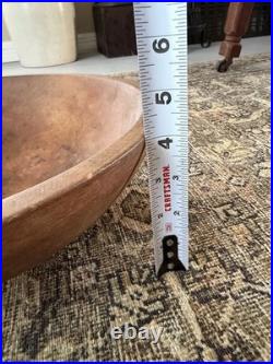 6 Primitive & Antique Turned Bowls