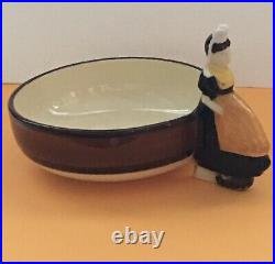 6 QUIMPER FIGURAL VTG Bowls Dessert Ice Cream French Faience Pottery Signed Lot6