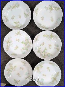 6 Sets Vtg Haviland France Limoges Bretagne Coupe Bowls Cups Saucers 18pcs Gold