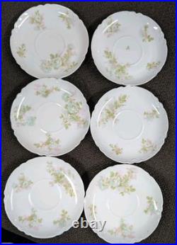 6 Sets Vtg Haviland France Limoges Bretagne Coupe Bowls Cups Saucers 18pcs Gold