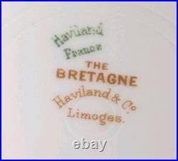 6 Sets Vtg Haviland France Limoges Bretagne Coupe Bowls Cups Saucers 18pcs Gold