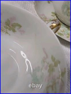 6 Sets Vtg Haviland France Limoges Bretagne Coupe Bowls Cups Saucers 18pcs Gold