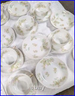 6 Sets Vtg Haviland France Limoges Bretagne Coupe Bowls Cups Saucers 18pcs Gold