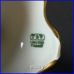 6x T&V Limoges France White Porcelain Compote Footed Bowl SIGNED BOHL gold trim