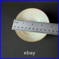 6x T&V Limoges France White Porcelain Compote Footed Bowl SIGNED BOHL gold trim