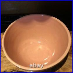 7-1/4 Diameter Vintage Pink Feather Fish Scale McCoy Mixing Bowl 4 High