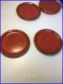 7 Piece Vintage Catalina Pottery, Saucer Plates and Bowl Catalina Island