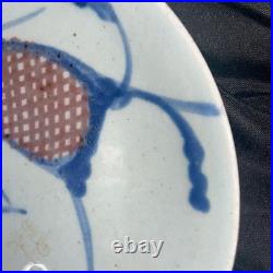 8.5 D /antique /late Qing dynasty/ underglaze red porcelain/bowl