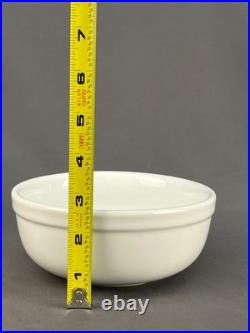 8 Vtg Pottery Barn WHITE Heavy Porcelain 6 Cereal / Soup Bowls 1990's