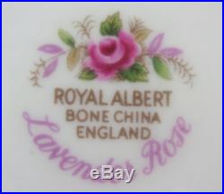 8 x SOUP / CEREAL BOWLS Royal Albert LAVENDER ROSE vintage England