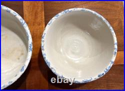 ATQ SET of 7 REDWING SPONGEWARE PANELED CROCK NESTED BOWLS SIZE 5 6 7 8 9 10 11