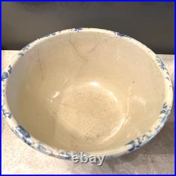 ATQ SET of 7 REDWING SPONGEWARE PANELED CROCK NESTED BOWLS SIZE 5 6 7 8 9 10 11