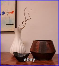 A Black & Green Vintage Ceramic Bowl Gunnar Nylund Rörstrand Midcentury Modern