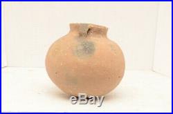Ancient Native American Indian Pottery Caddo Lrg Bowl Clay jug bottle atq VTG