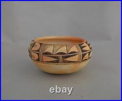 Anita Polacca (1929-2008) Vintage Traditional Hopi Yellow Ware Pot Bowl