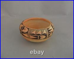 Anita Polacca (1929-2008) Vintage Traditional Hopi Yellow Ware Pot Bowl