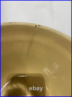 Antique American Cream & Green Hull Gothic Bowl Yellow Ware Set Antique American Cream & Green Hull Gothic Bowl Yellow Ware Set