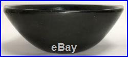 Antique Black Southwest Pottery Bowl No Cracks Excellent VINTAGE ESTATE