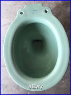 Antique CRANE Pale Jade Toilet Bowl (ONLY) Vintage