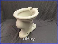 Antique Ceramic Trenton Vitreous China Toilet Bowl Decorative Eagle Vtg 743-17E