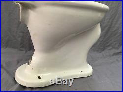 Antique Ceramic Trenton Vitreous China Toilet Bowl Decorative Eagle Vtg 743-17E