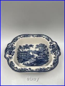 Antique Clarice Cliff Royal Staffordshire Tonquin Blue Serving Dish 10 Rare Antique Clarice Cliff Royal Staffordshire Tonquin Blue Serving Dish 10 Rare