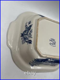 Antique Clarice Cliff Royal Staffordshire Tonquin Blue Serving Dish 10 Rare Antique Clarice Cliff Royal Staffordshire Tonquin Blue Serving Dish 10 Rare