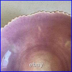 Antique Etruscan SHELL & SEAWEED Majolica Bowl By Griffin Smith & Hill 8.25 Lg