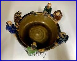 Antique Japanese Pottery Sumida Gawa Bowl circa 1900