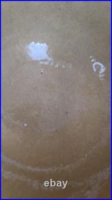 Antique Jeffords Yellow Ware Molded Mixing Bowl In Great Shape 8 Wide