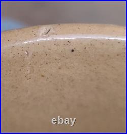 Antique Jeffords Yellow Ware Molded Mixing Bowl In Great Shape 8 Wide