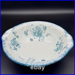 Antique John Maddock and Sons Royal Vitreous Large Vintage Bowl Basin Blue