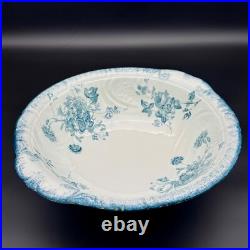 Antique John Maddock and Sons Royal Vitreous Large Vintage Bowl Basin Blue
