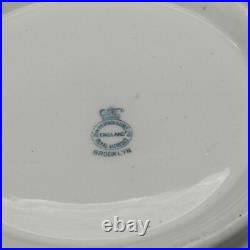 Antique John Maddock and Sons Royal Vitreous Large Vintage Bowl Basin Blue