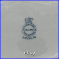 Antique John Maddock and Sons Royal Vitreous Large Vintage Bowl Basin Blue