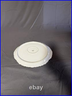 Antique Large Oval Serving Platter Raised Gold Gilt Bavarian Style 18.25