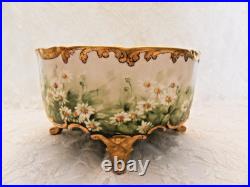Antique Limoges D&c France Porcelain Footed Bowl D 9
