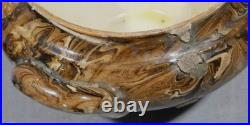 Antique Mocha Ware Covered Tureen Marbled Slipware Lidded Bowl 19th C aptware Antique Mocha Ware Covered Tureen Marbled Slipware Lidded Bowl 19th C aptware