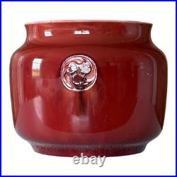 Antique Moorcroft Red Flamminian Ware Decorative Bowl