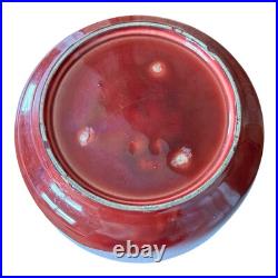 Antique Moorcroft Red Flamminian Ware Decorative Bowl