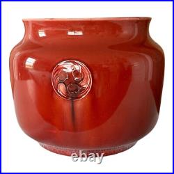 Antique Moorcroft Red Flamminian Ware Decorative Bowl