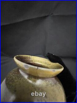 Antique North Carolina Jugtown Pottery Chinese Green Jar With Lid Ben Owen Mark